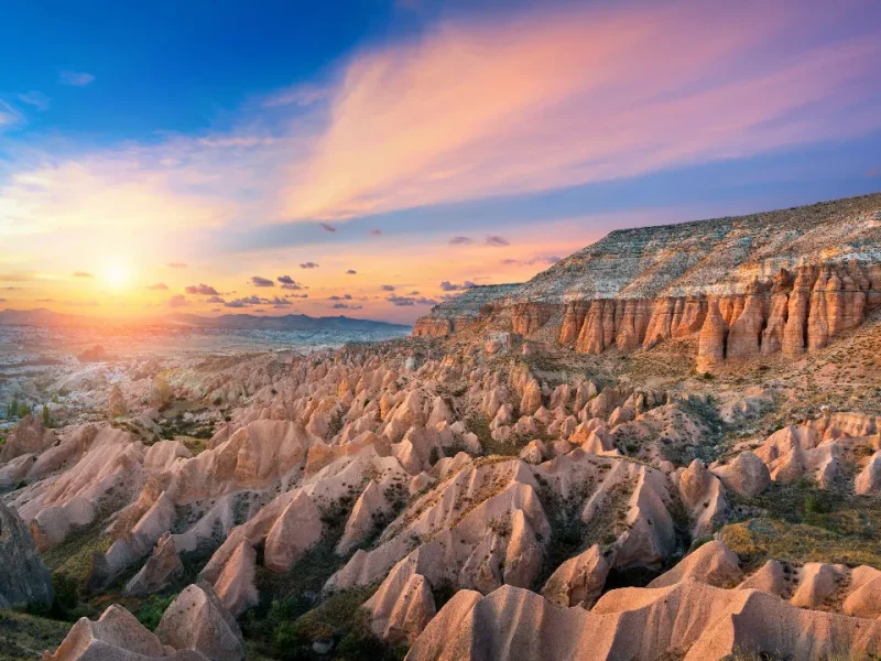 beautiful-mountains-red-valley-sunset-goreme-cappadocia-turkey